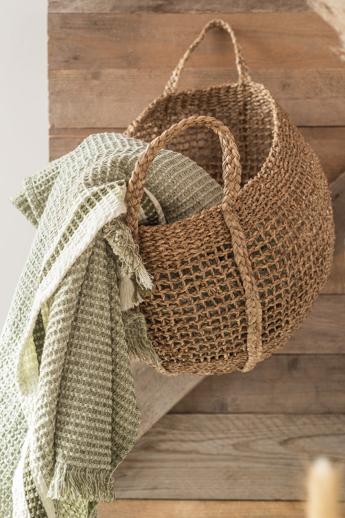 Set Of 2 Baskets Tosai Seagrass Natural