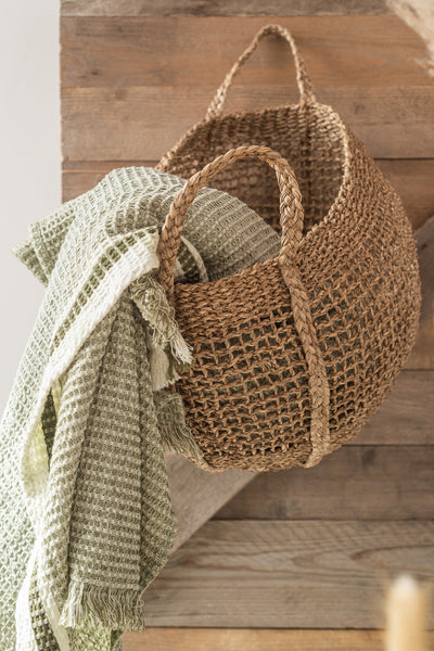 Set Of 2 Baskets Tosai Seagrass Natural