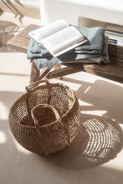 Set Of 2 Baskets Tosai Seagrass Natural