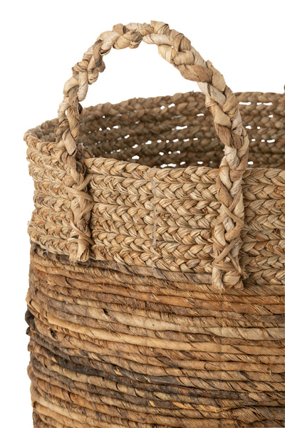 Set Of 3 Baskets Lucie Raffia Natural