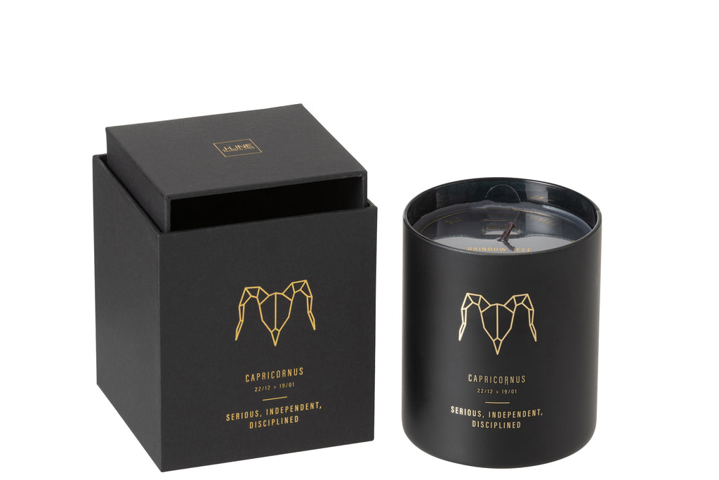 Scented Candle Astro Capricornus Black-50H