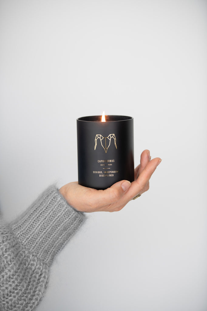 Scented Candle Astro Capricornus Black-50H