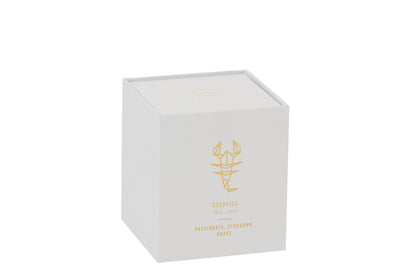 SCENTED CANDLE ASTRO SCORPIO WHITE-50H