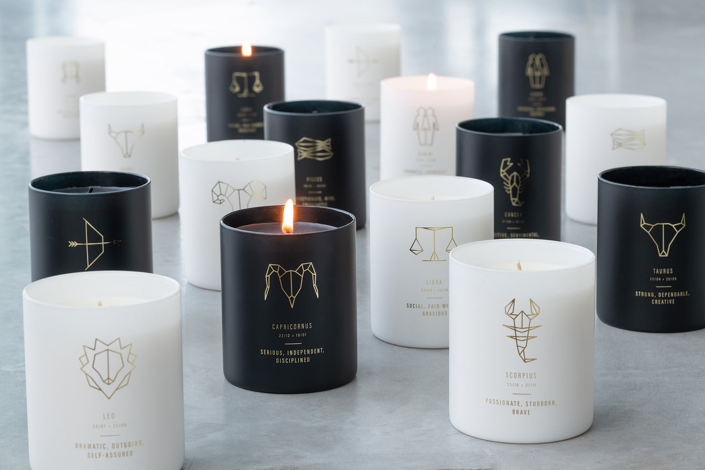 SCENTED CANDLE ASTRO SCORPIO WHITE-50H