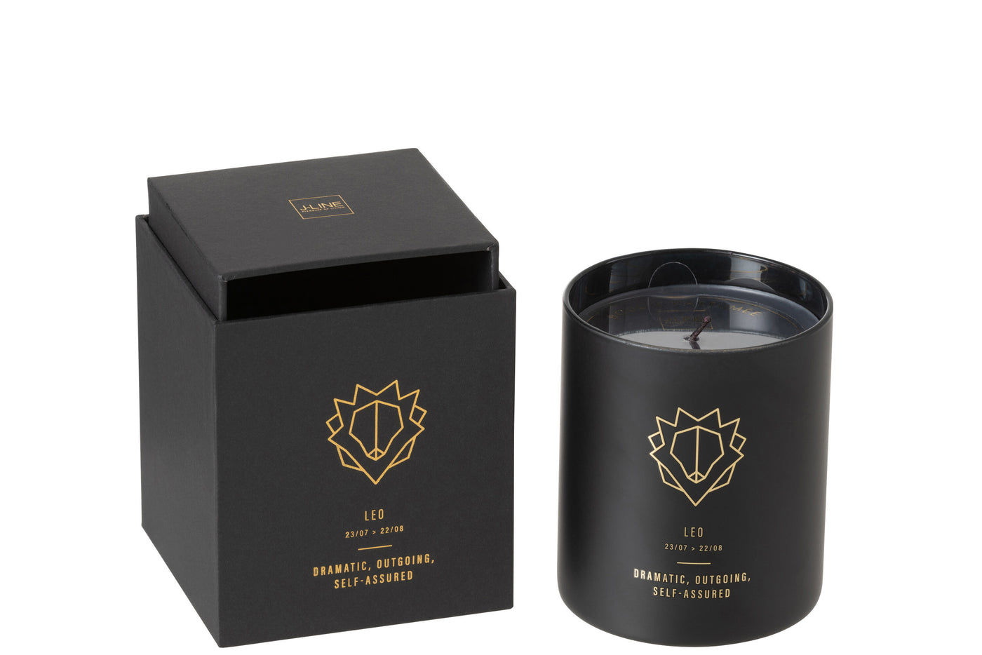 SCENTED CANDLE ASTRO LEO BLACK-50H