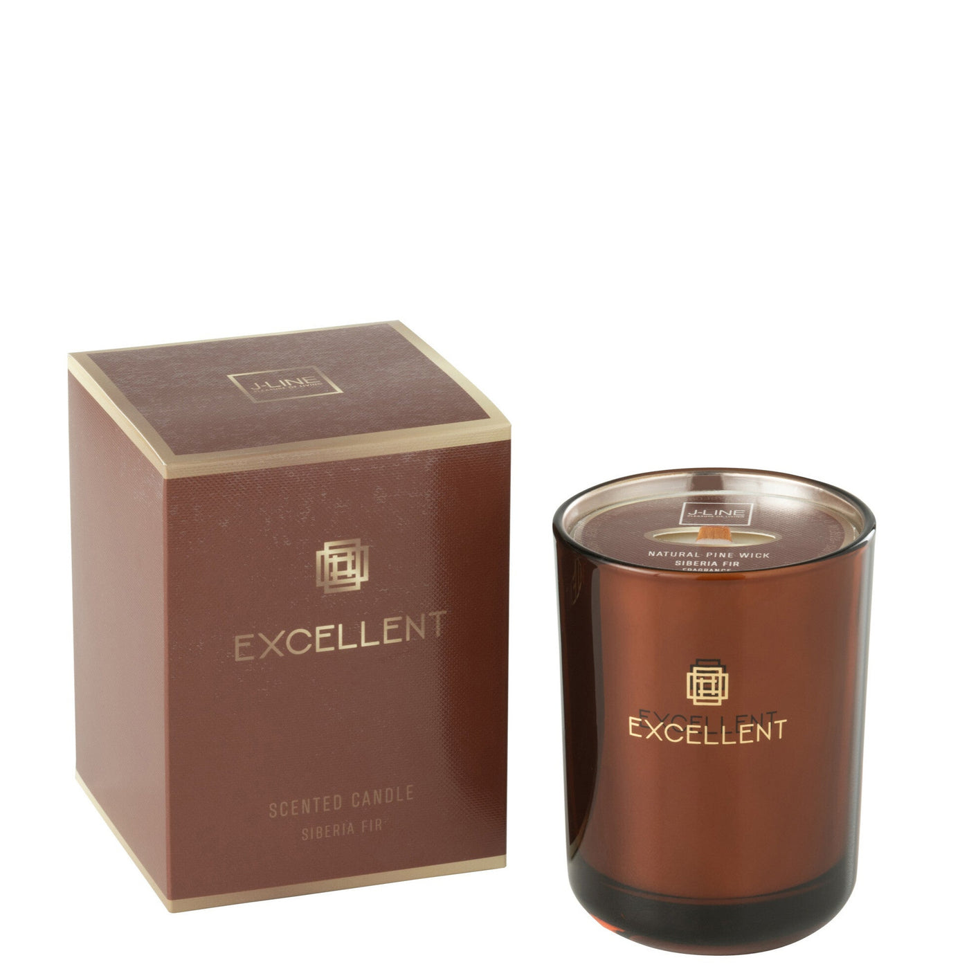 SCENTED CANDLE EXCELLENT SIBERIA FIR BROWN SMALL-50U