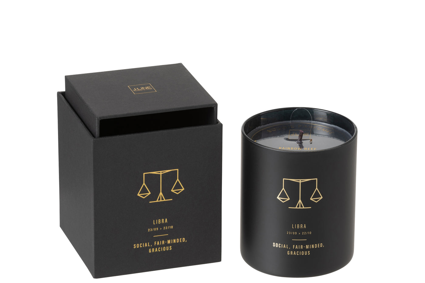 SCENTED CANDLE ASTRO LIBRA BLACK-50H