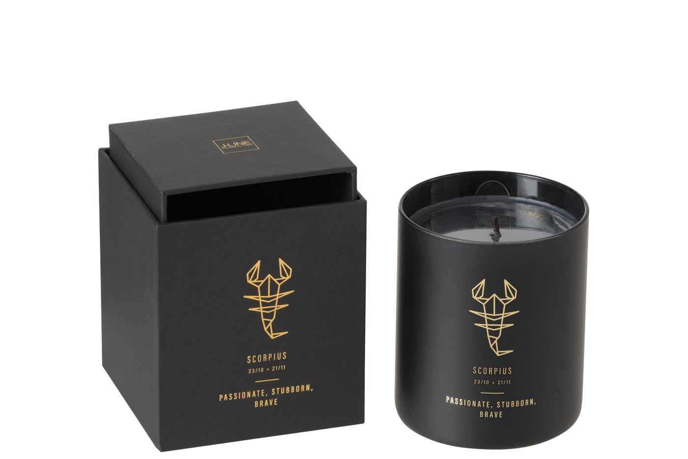 SCENTED CANDLE ASTRO SCORPIO BLACK-50H