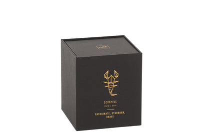 SCENTED CANDLE ASTRO SCORPIO BLACK-50H