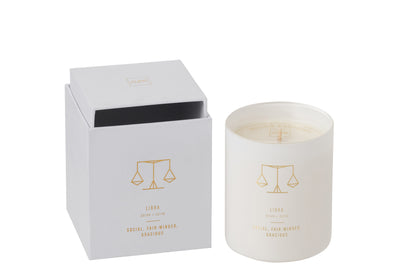 SCENTED CANDLE ASTRO LIBRA WHITE-50H