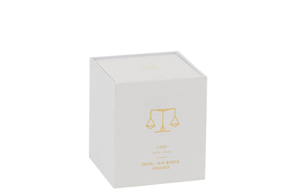 SCENTED CANDLE ASTRO LIBRA WHITE-50H