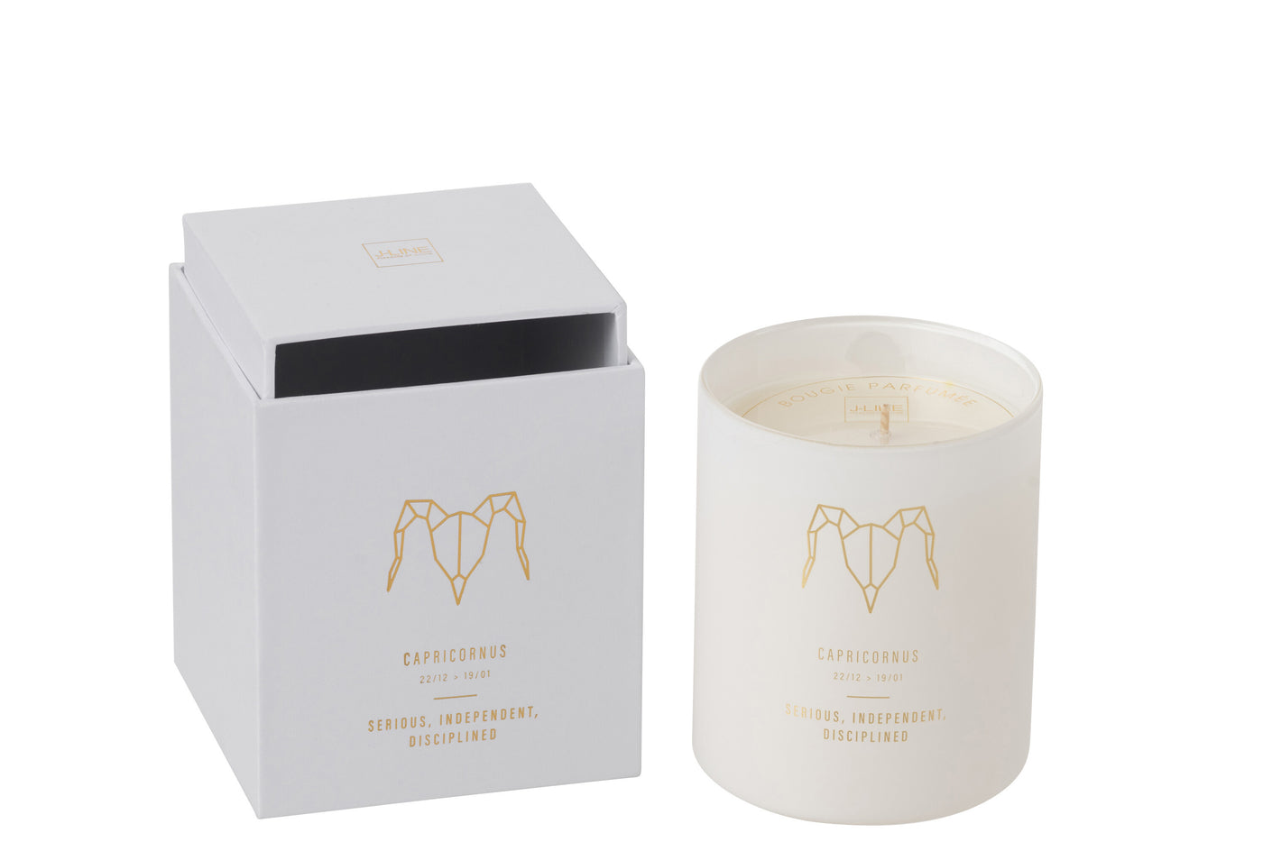 SCENTED CANDLE ASTRO CAPRICORNUS WHITE-50H