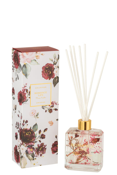 SCENTED OIL ROMANCE LIFE MIMOSA&amp;ROSA 180ML RED