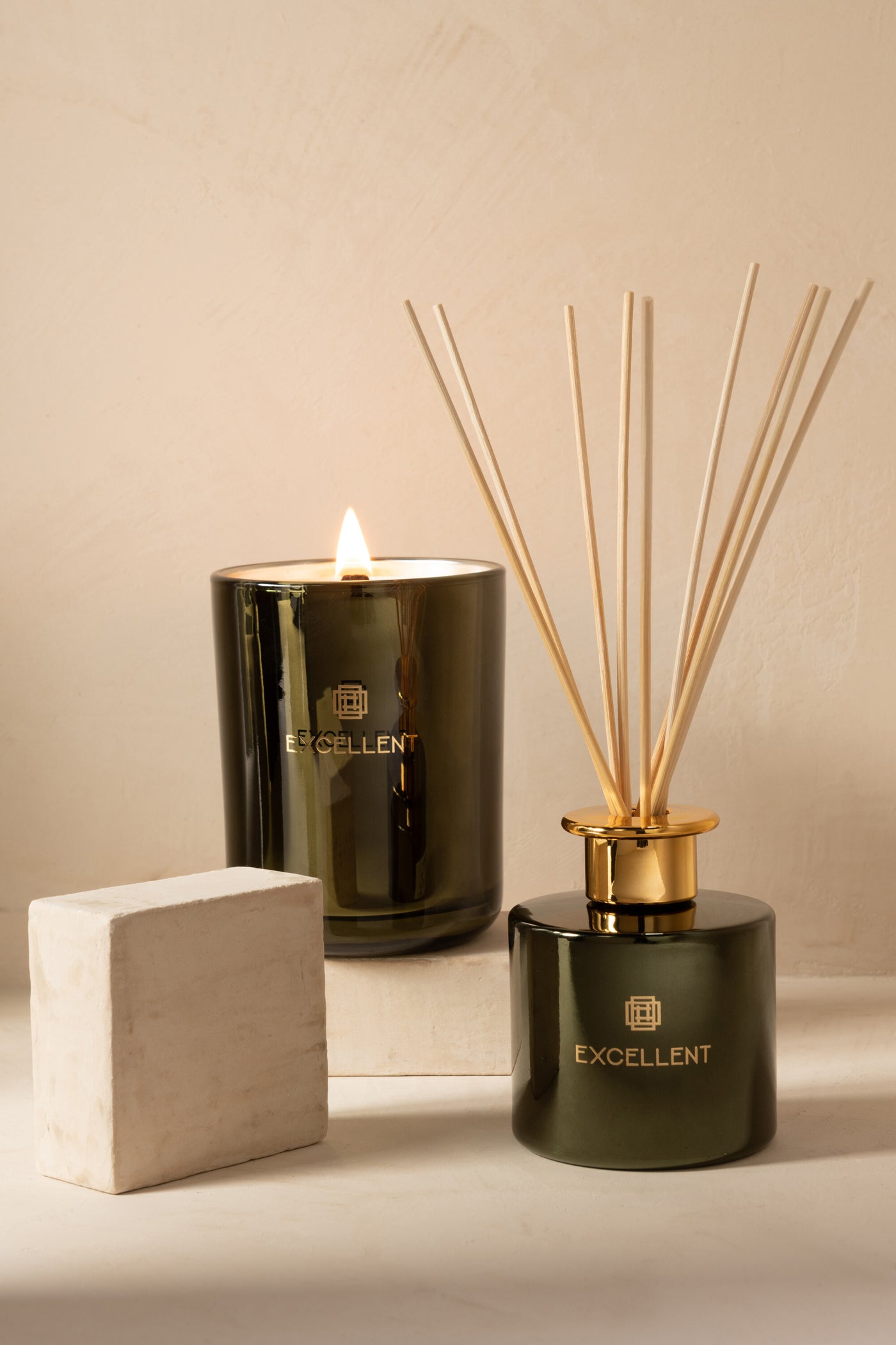 SCENTED OIL+STICKS EXCELLENT BERGAMOT WOOD GREEN