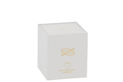 SCENTED CANDLE ASTRO PISCES WHITE-50H