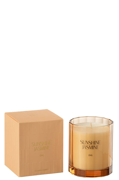 Scented Candle Sunshine Jasmine Glass-30 Hours