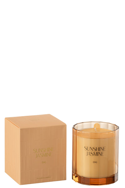 Scented Candle Sunshine Jasmine Glass-30 Hours