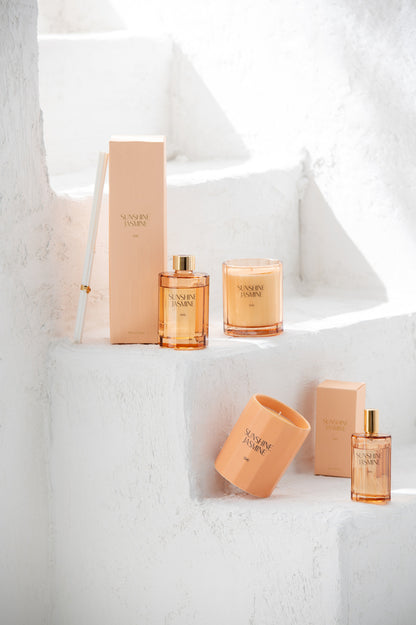 2 Set Scented Sunshine Jasmine - Candle + Oil