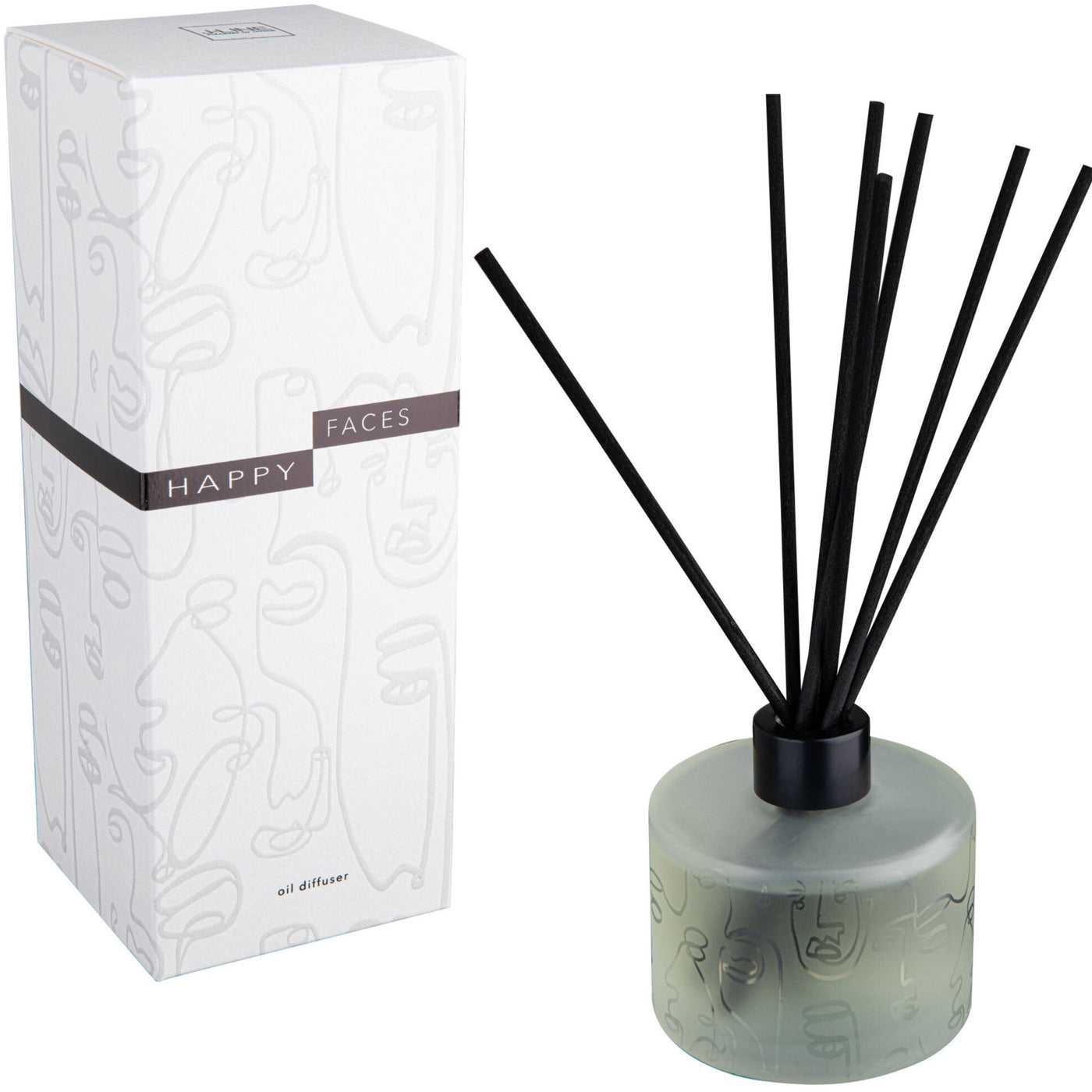 SCENTED OIL+STICKS HAPPY FACES WHITE