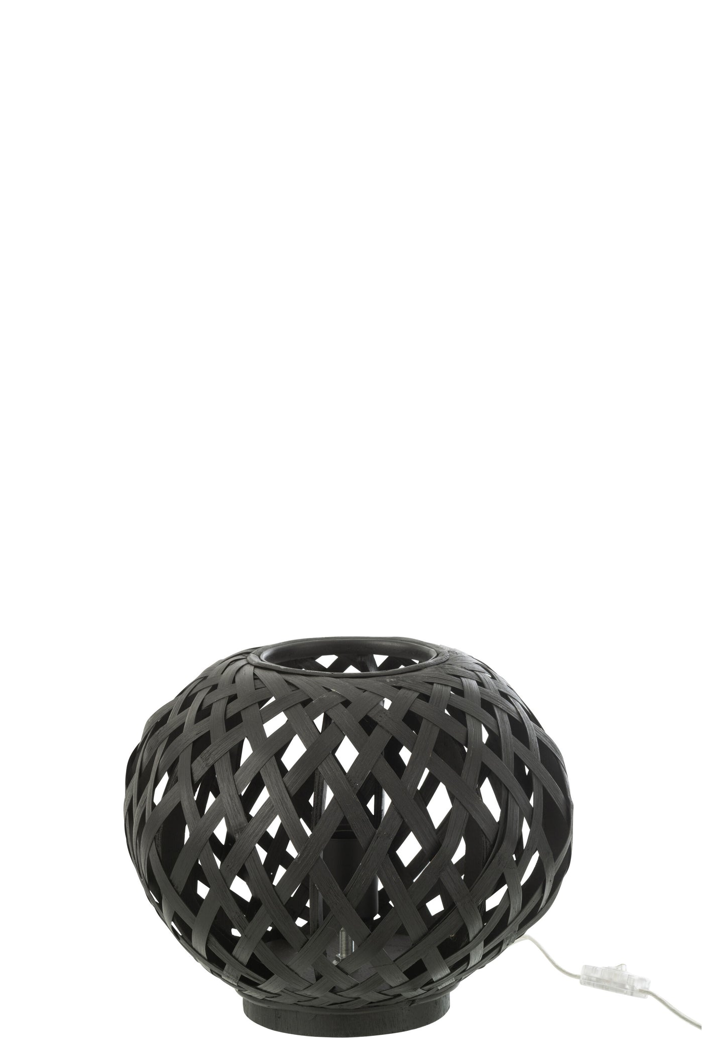 TABLE LAMP BAMBOO BLACK