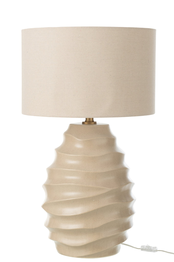 Table Lamp Ceramic Beige