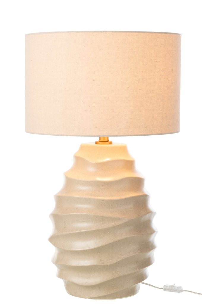 Table Lamp Ceramic Beige