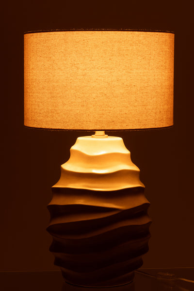 Table Lamp Ceramic Beige