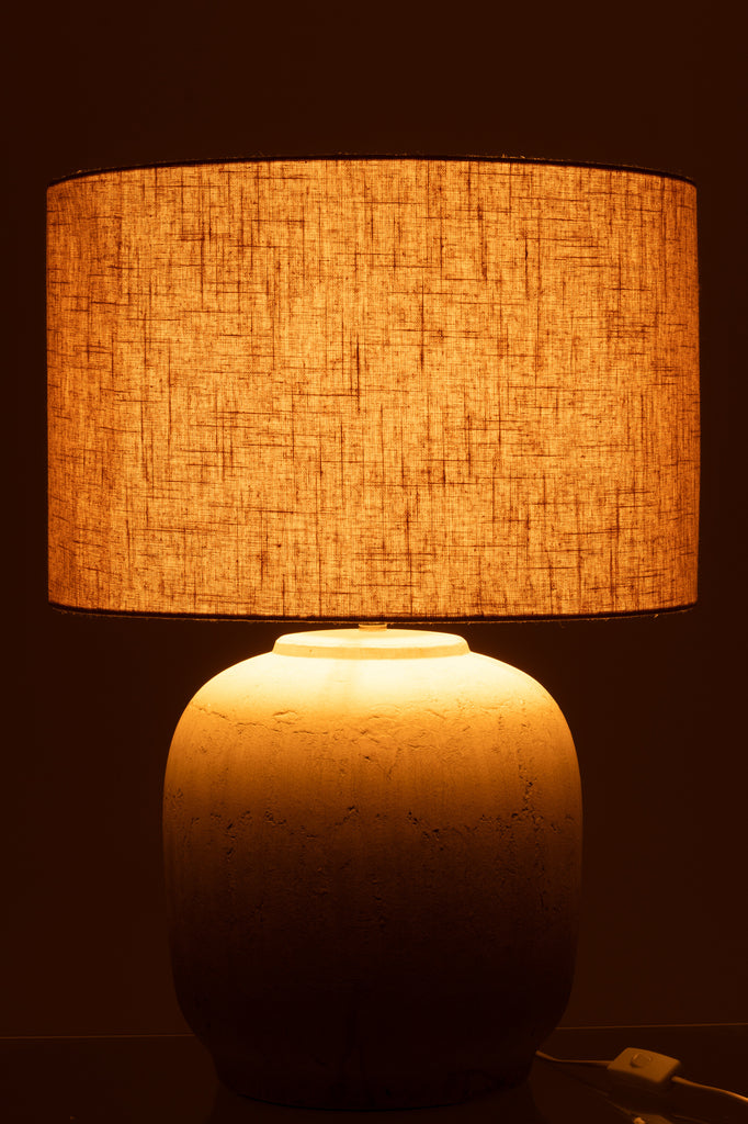 Table Lamp Mia Terracotta Beige Large