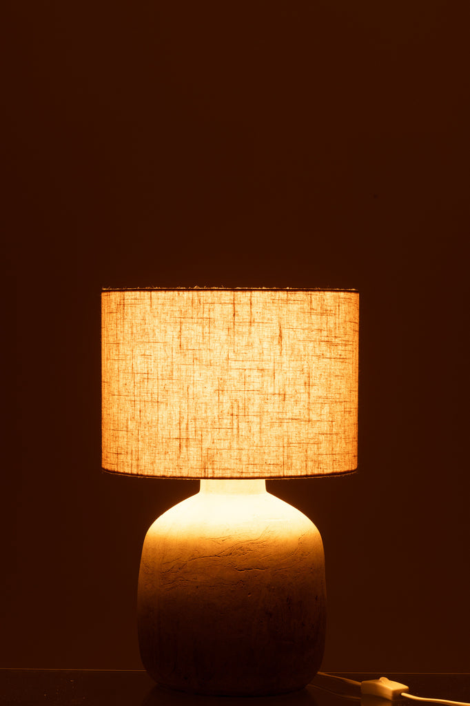 Table Lamp Mia Terracotta Beige Small