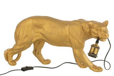 Table Lamp Puma Resin Gold Large