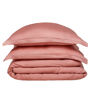 Tencel-Bettbezug Lit Jumeaux XL (260 x 220) Terra Rose