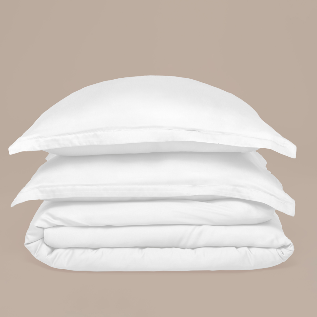 Tencel duvet cover white