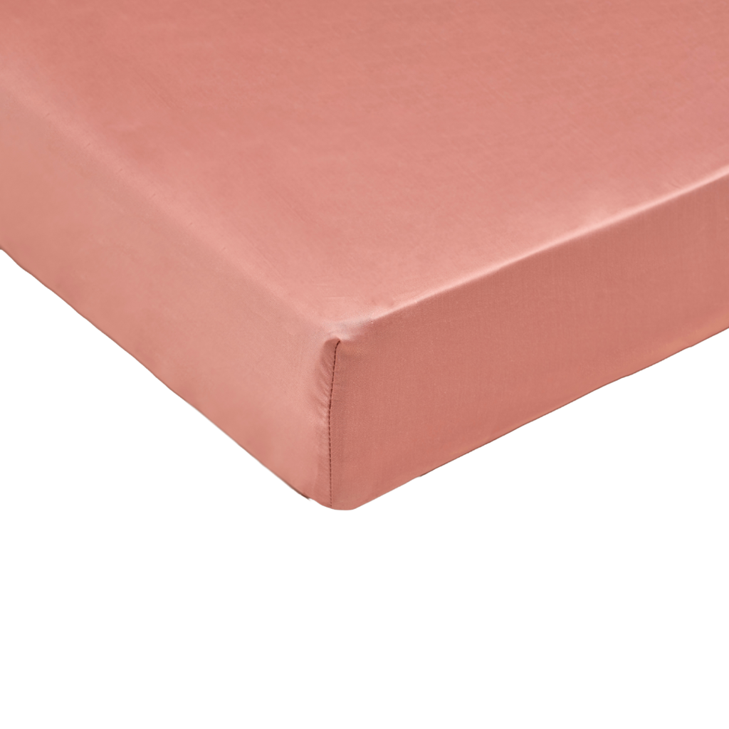 Tencel-Spannbettlaken (180x210) Terra Pink