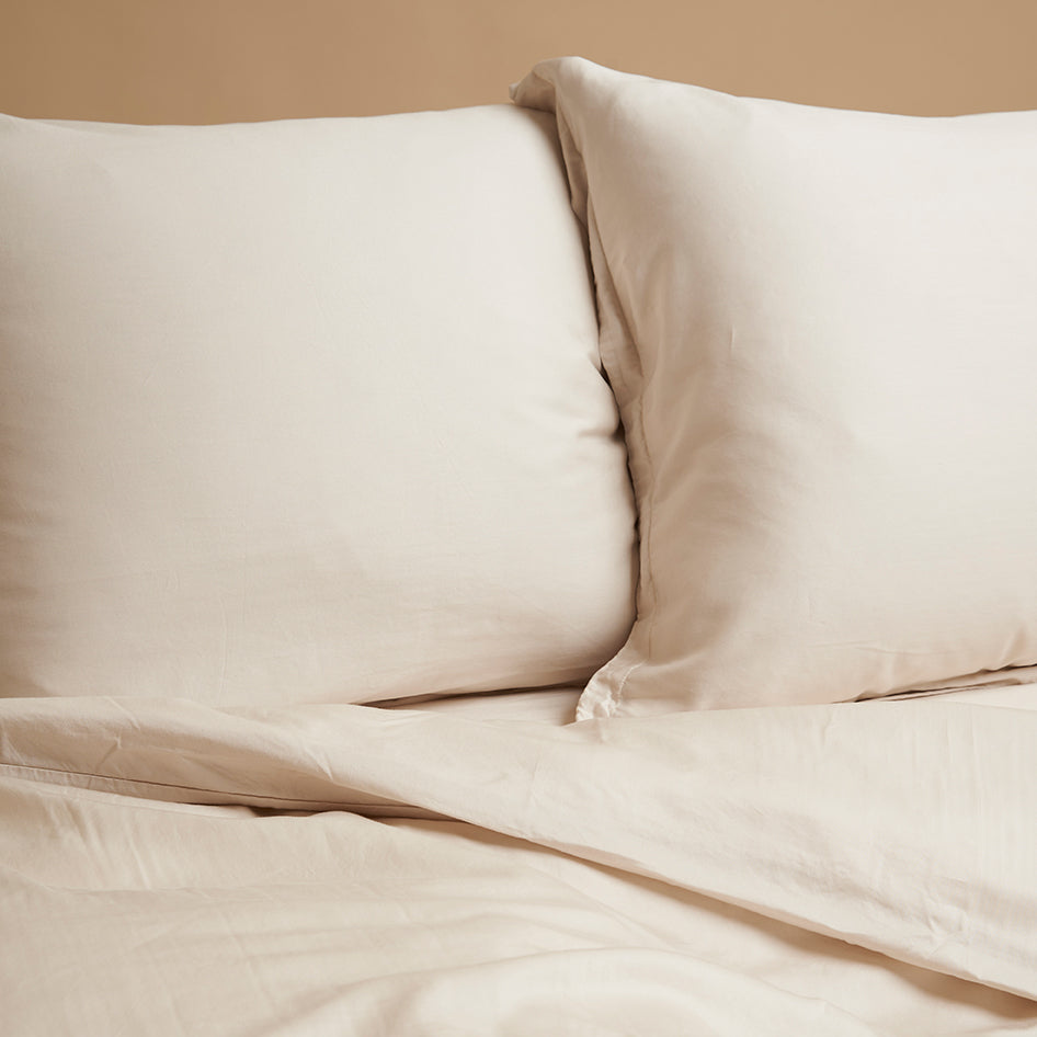 Tencel pillowcase beige