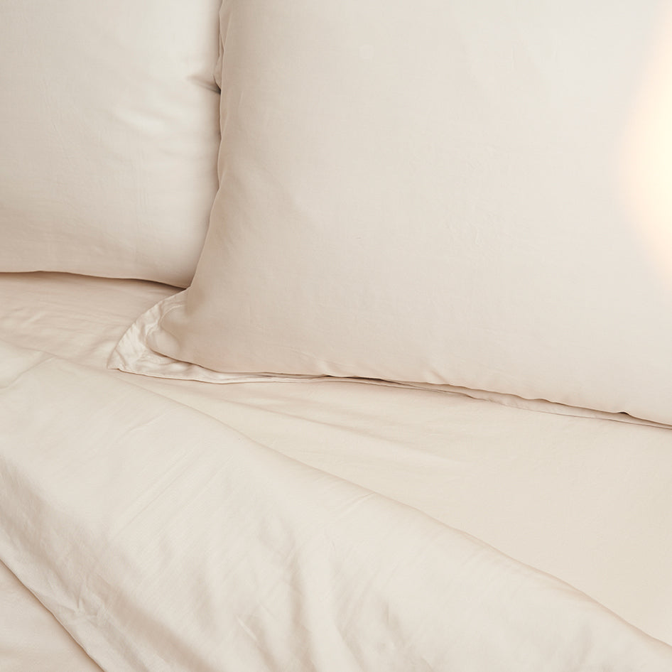 Tencel pillowcase beige