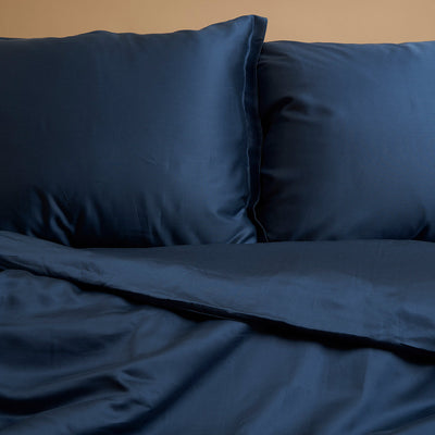 Tencel pillowcase blue