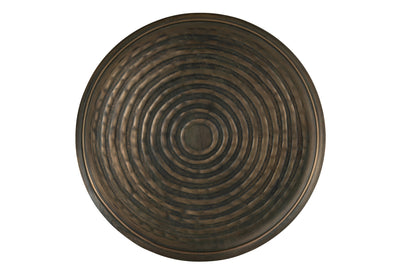 Tray Round Classic Iron Bronze L