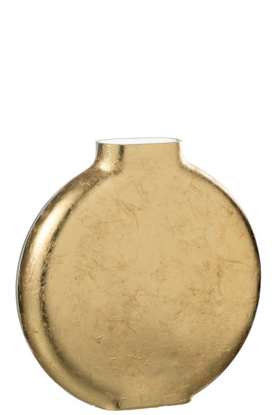 VASE MIKI VERRE TRANSPARENT/GOLD GROSS