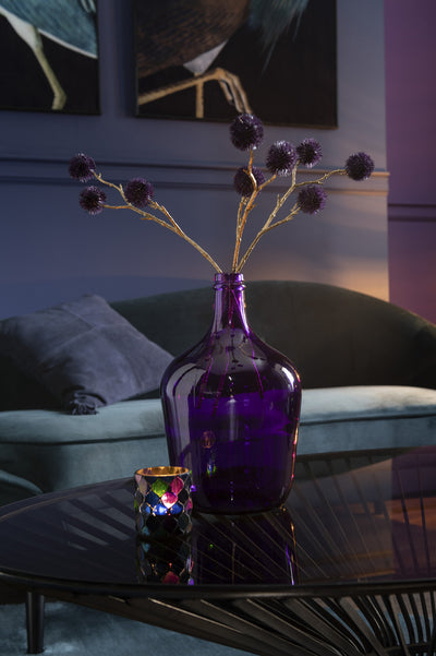 Vase Bottle Glass Purple