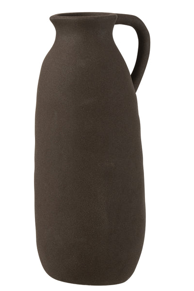 Vase Jug Ceramic Black Large