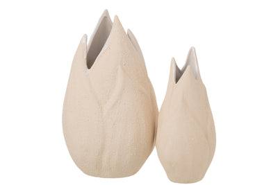 VASE SAND CERAMIC BEI L