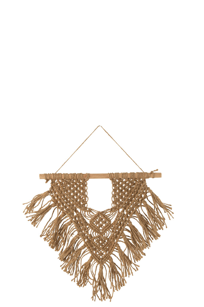 Wall Hanger Macrame Jute Natural Small