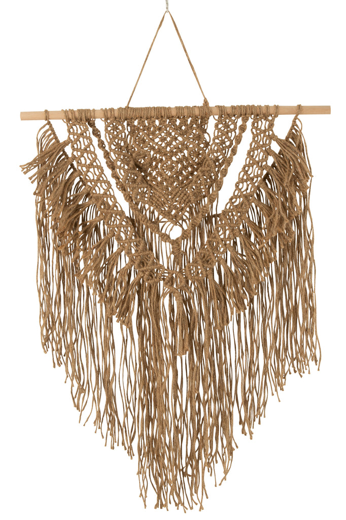 Wall Hanger Macrame Jute Natural Large