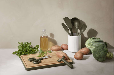 Green Tool Cutting Board with Juice Channel